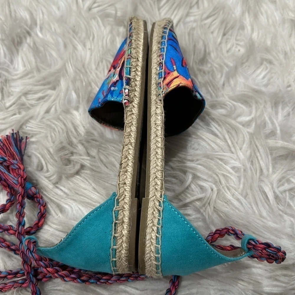 Sam Edelman Circus Lace up Lenora Espadrille Flats